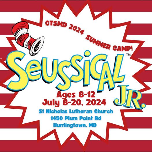 Logo for Seussical Jr. summer camp