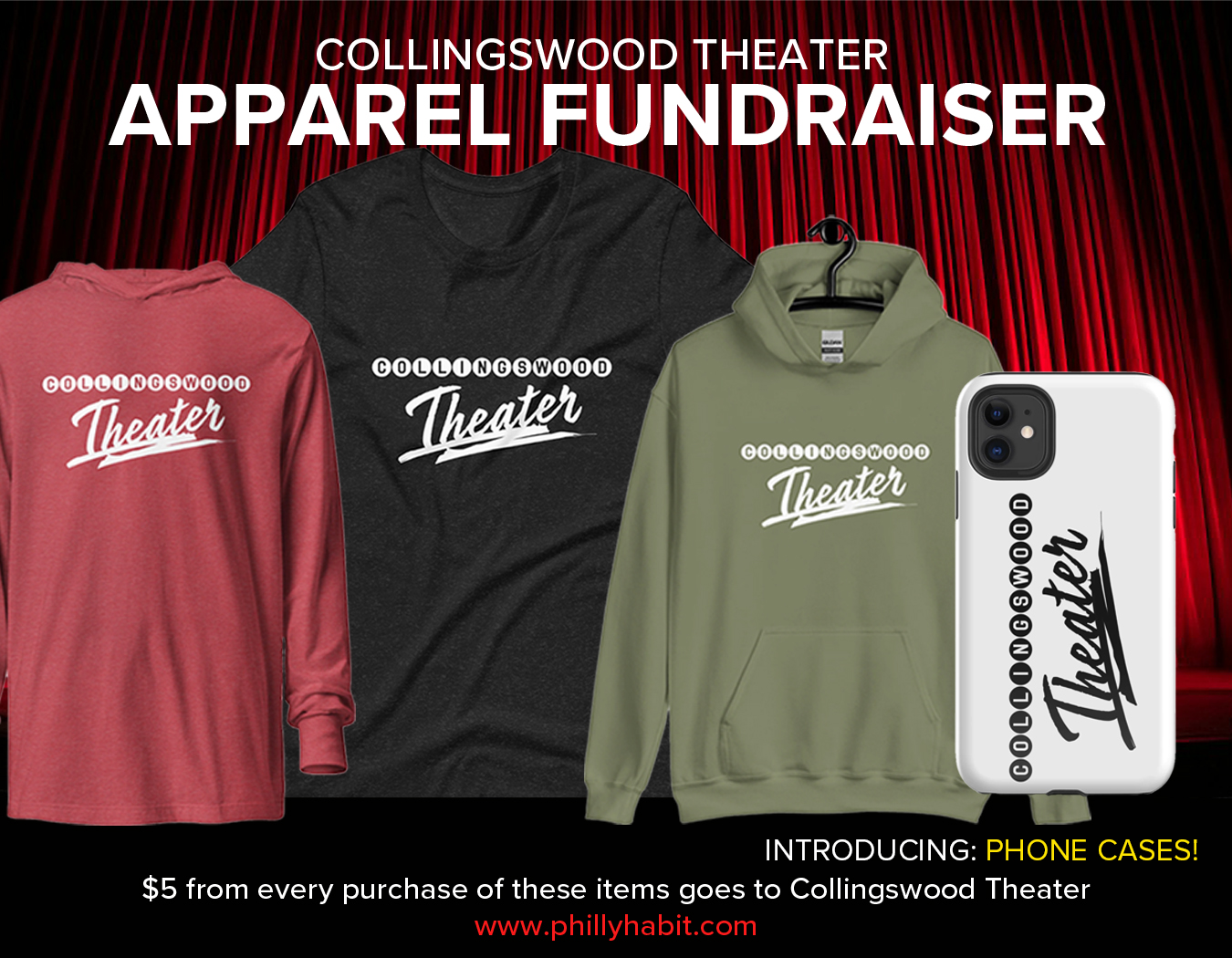 Collingswood Theater Apparel Fundraiser through Philly Habit